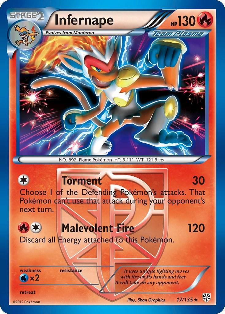Plasma Storm Infernape [Holo] Pokémon card